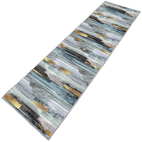 TUOJINRUIDA Runner Rug Carpet for Hallway Geometric Design Anti Skid Floor Mat 60 x 180 cm with Non Slip Grip Back for Kitchen Laundry Room Bedroom Bathroom and Entryway TUOJINRUIDA Runner Rug Carpet for Hallway Geometric Design Anti Skid Floor Mat 60 x 180 cm with Non Slip Grip Back for Kitchen Laundry Room Bedroom Bathroom and Entryway