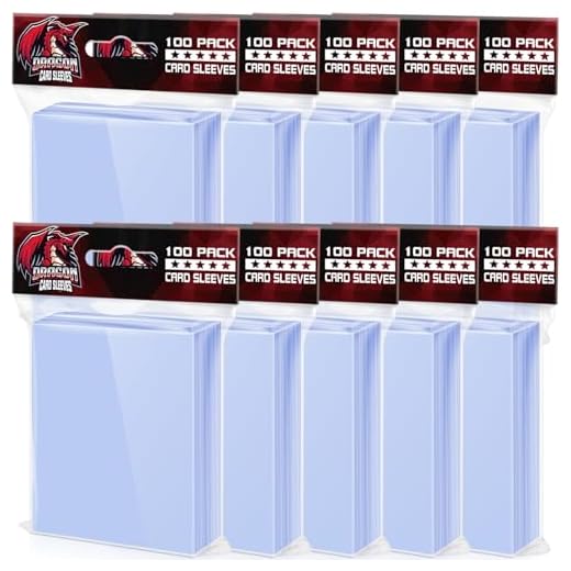 1000 Pcs Card Sleeves Toploaders for Trading Cards, Soft Clear Baseball Card Sleeves Card Protectors Penny Sleeves Fit for Baseball Cards, Sports Cards, Yugioh Cards, MTG Cards (66mm×91mm)