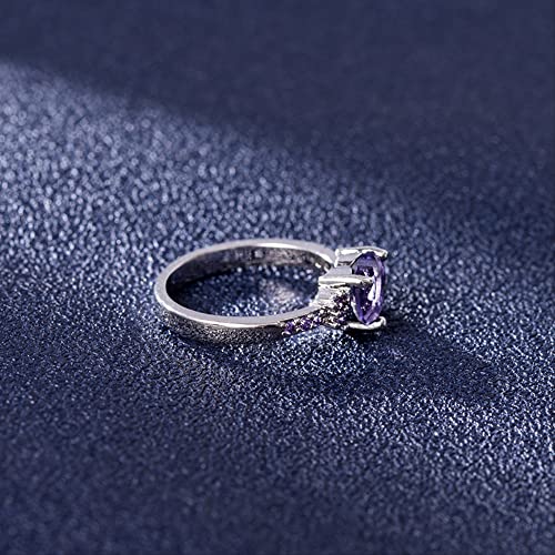 Bague en améthyste en forme de cœur à porter lors de vos soirées chic - 2