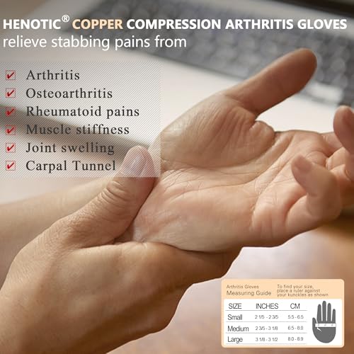 Image of Copper Arthritis Gloves for Women Men, Fingerless Breathable & Moisture Wicking Arthritis Compression Gloves for Relieving Carpal Tunnel Aches, Rheumatoid Pains, Joint Swell Blue-Grey S