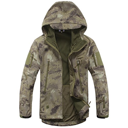 Chaqueta soft shell con capucha Noga Outdoor para caza y camping impermeable