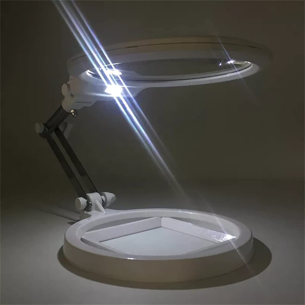 Lupa Plegable de la Lupa Gran tamaño Luminosa con Escala