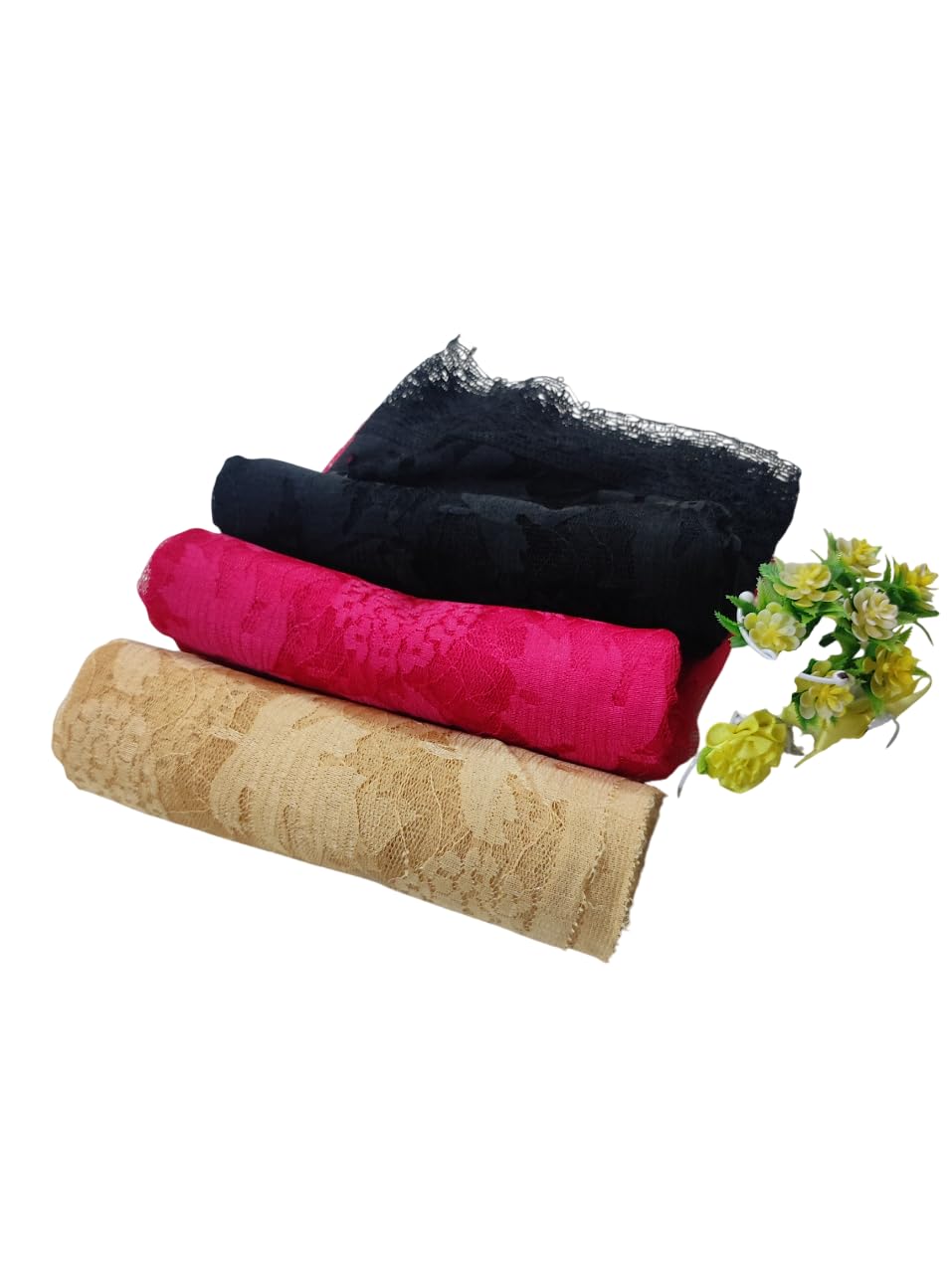 Women’s Net Shawl – Lightweight Elegant Wrap/Stole | PACK OF THREE-picture-22