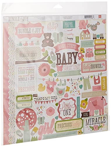 Echo Park Paper Company Echo Park Paper BJG45016 Bundle of Joy Girl Collection Scrapbooking Kit, 12-x-12-Inch