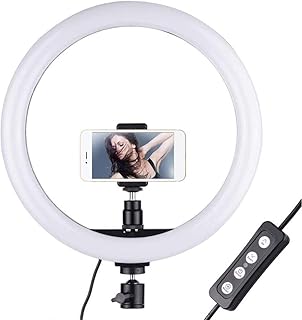 ZXM Fill Light Live Fill Light 12-inch Mobile Phone Live Beauty Fill Light Lighting Anchor Selfie Ring Light (Color : No stand, Size : 12 inch)