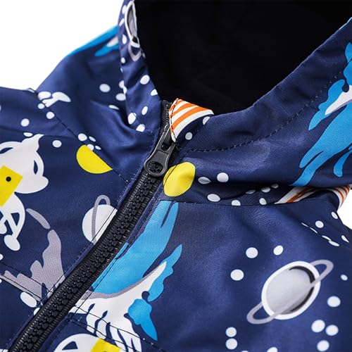 Image of LZH Toddler Boys Girls Raincoat Waterproof Hooded Rain Jacket Pants Suit