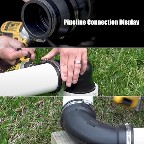 Sporacingrts RV and Camper Sewer Waste Plumbing Connection System Kit Compatible with 3\" PVC Pipe RV Sewer Adapter RV Sewer Hose Fittings - Thumbnail 6
