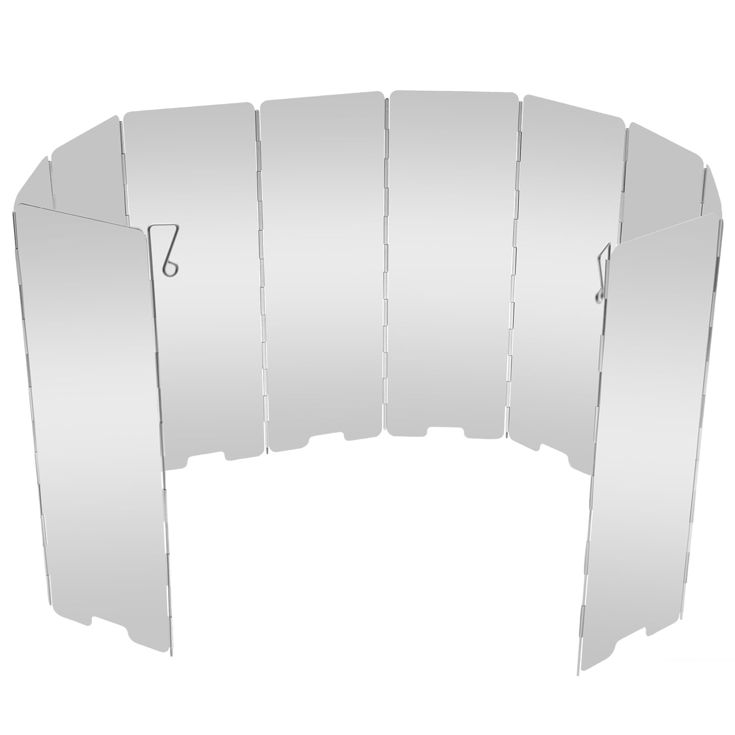 ERTYUI 10 Plates Stove Windscreen, with Drawstring Bag, for Camping