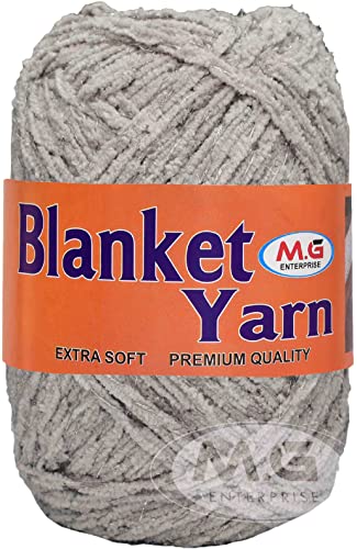Image of M.G ENTERPRISE Knitting Yarn Thick Chunky Wool, Blanket Light Mouse Grey WL 200 gm Best Used with Knitting Needles, Crochet Needles Wool Yarn for Knitting. by Vardhma X Y ZA