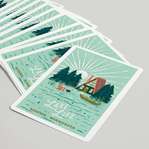 Baraja Póker Lantern Press Nisswa Minnesota 52 Cartas miniatura 5