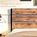 VECELO 2 Set Bed Frame Twin Size with Wooden Headboard and Footboard, Heavy-Duty Platform Frames with Metal Slats Support System, 12 inch Under-Bed Storage, No Box Spring Needed, Rustic Brown