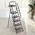 KINGRACK 5 Step Ladder with Tool Platform, Folding Step Stool with Handrails, Sturdy Steel Ladder with Wide Pedal, 800 LBS Portable Safety Ladder for Adults Painting Home Outdoor Garage