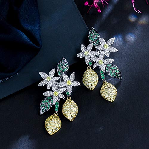 Boucles d'oreilles de bal pendantes style Art déco pour soirée chic