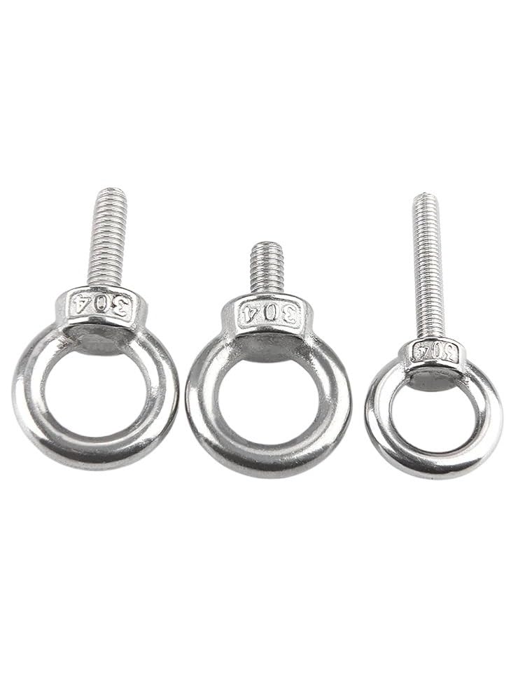 Tornillo Con Argolla 1 pieza M3M4M5M6M8M10M12M14M16M18M20M24 304 perno de ojo de elevación marino de acero inoxidable tornillo anillo orificio de bucle for cuerda de cable Tornillo Con Anilla(M16x25mm