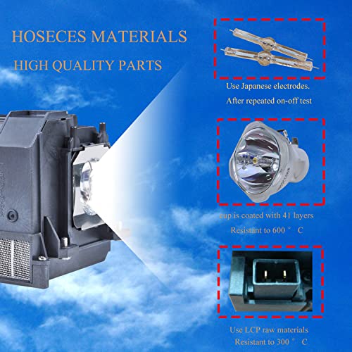 HOSECES V13H010L71 Replacement Lamp Bulb Fit for Epson ELPLP71 BrightLink 475Wi 480i 485Wi PowerLite 480 475W 470 485W eb-475wi Projector Lamps - Image 3