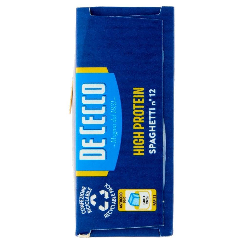 Italian Gourmet Bundle High Protein Spaghetti 12x 400g + Italian Gourmet Polpa Gratis – Proteinreiche italienische Pasta, Spaghetti mit 30% Protein, vegan, für Tomatensauce, Pesto, Fitnessküche