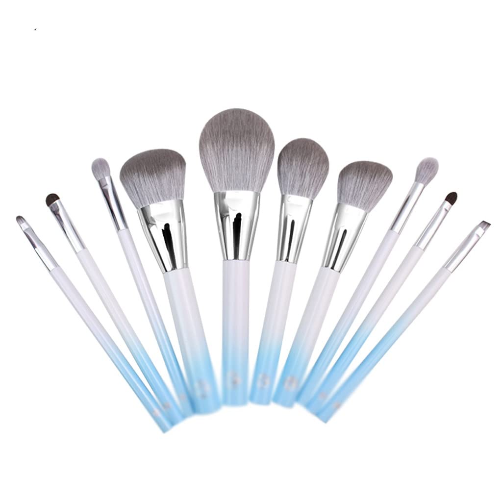 10 stücke Professionelle Make-Up Pinsel Set Ziegenhaar Flache Pulver Pinsel Make-Up Pinsel Make-Up Pinsel