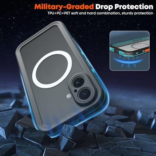 Coque étanche iPhone 17 BDIG bleue avec protection intégrale 360 - 4