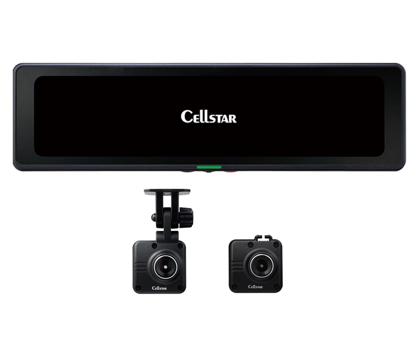 セルスター ドライブレコーダー CS-2000SM 本体、フロント、リア、GPS CELLSTAR（セルスター） CS-2000SM デジタルインナーミラー 前後2