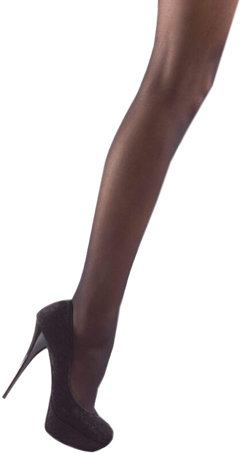 Silky Firm Support Factor 10 Energising Tights with Matt Finish (2 Pair Pack) (Medium (36"-42" Hip), Barely Black)