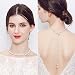 Produktbild FXmimior Brautschmuck rückenfreies Kleid mit offener Rückseite, Perlenhalskette, Brautschmuck, Perlenkette für Damen