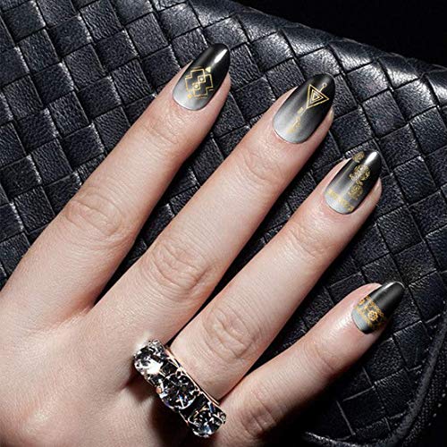 BIUTEE 15Stück Nagelstempel mit Blumen, Nagel Stempel Stamping Schablone Geometrischen Mustern Nail Art Stamping Set mit 1 Stempel 2 Schaber Nail Stamping Plate Nail Art für Nageldesign Maniküre Salon – Bild 7