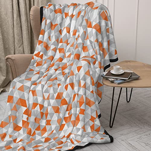 Couverture imprimée triangles flanelle super douce 152x203cm - 3