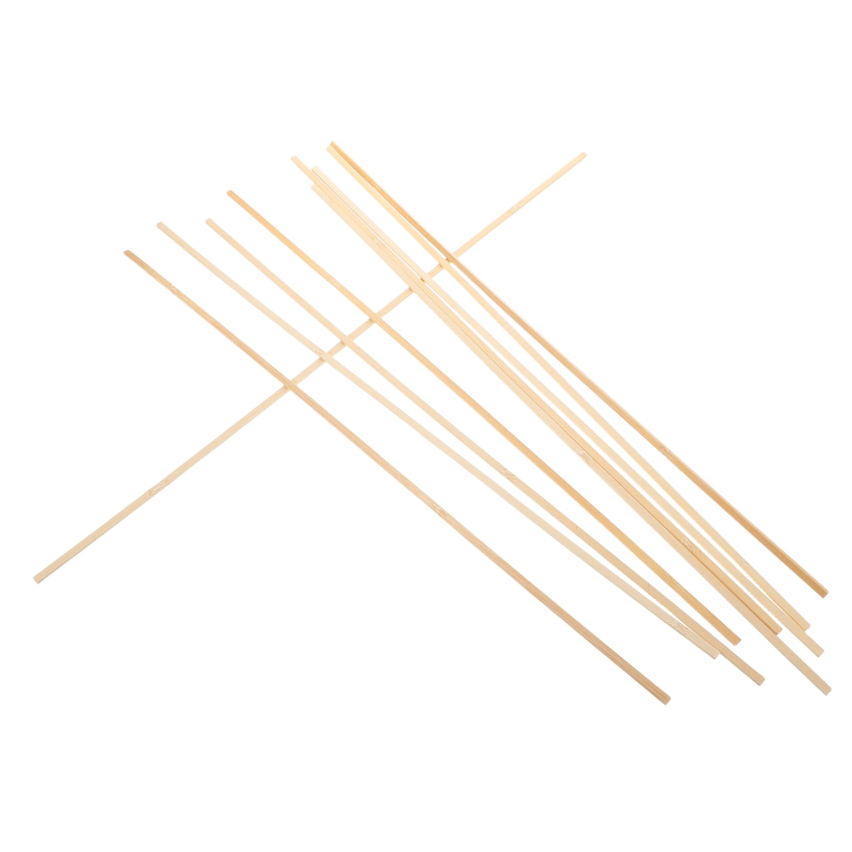 KONTONTY 10pcs Kite Construction Sticks Bamboo Dowel Rods Craft Dowel Rods Thin Wooden Kite Sticks for Boys and Girls for Birdcage Building DIY Crafts