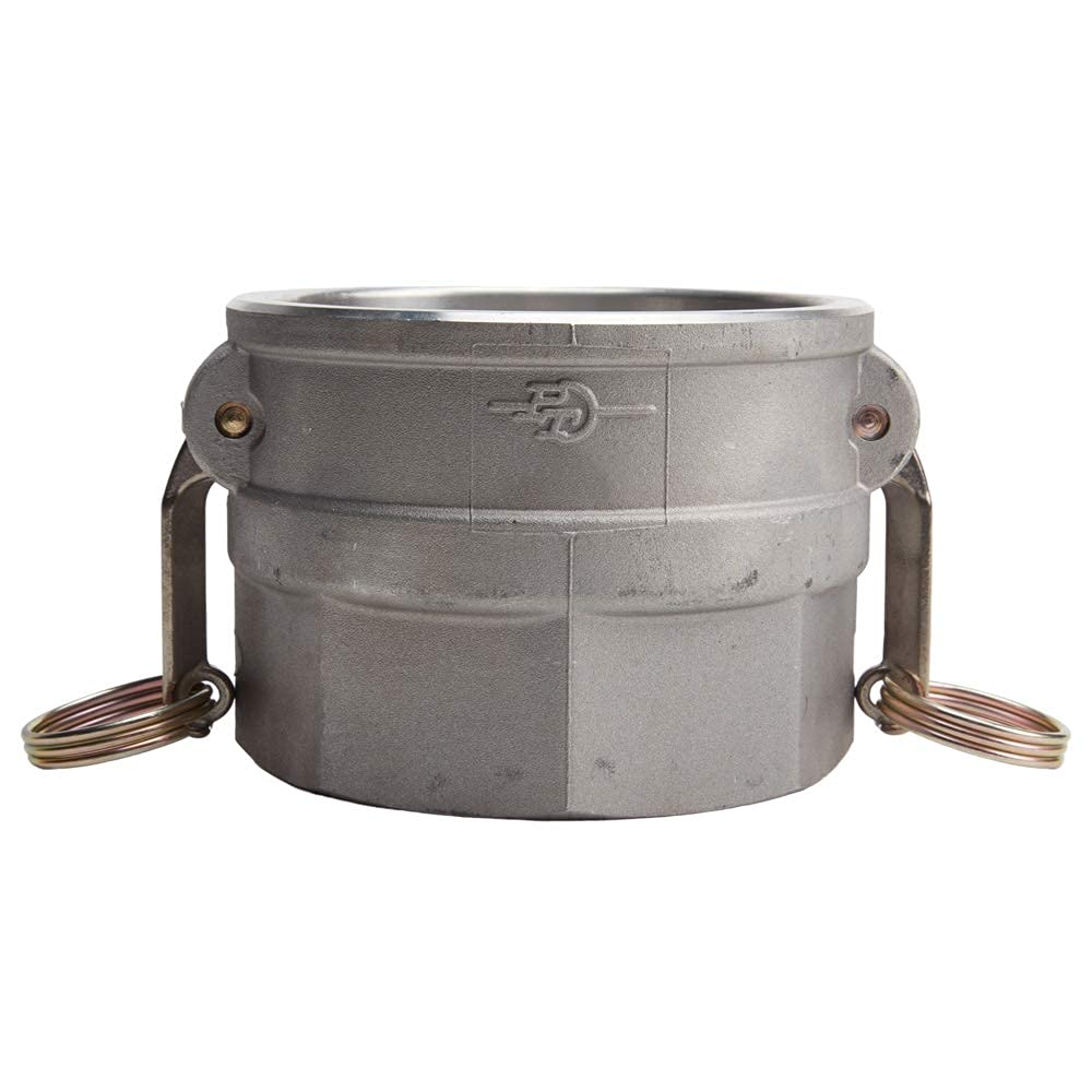 6" x 6" Alumnim Camlock Fittings - Hose Coupler - Type D Female Cam Lock Hose Adapter - Female Threaded NPT Cam & Groove