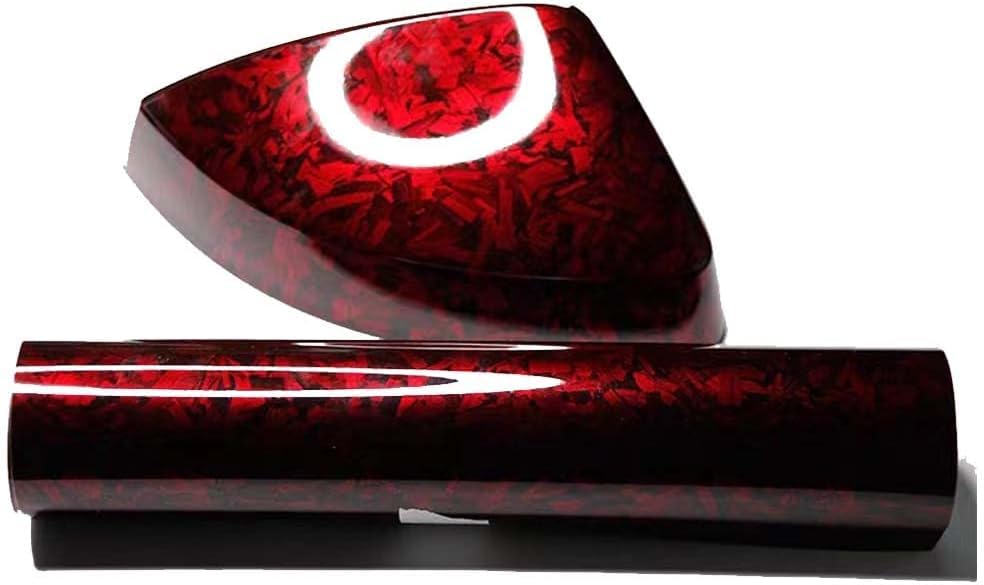 Vinyle fibre de carbone forgé rouge brillant 3m film covering voiture thermoformable