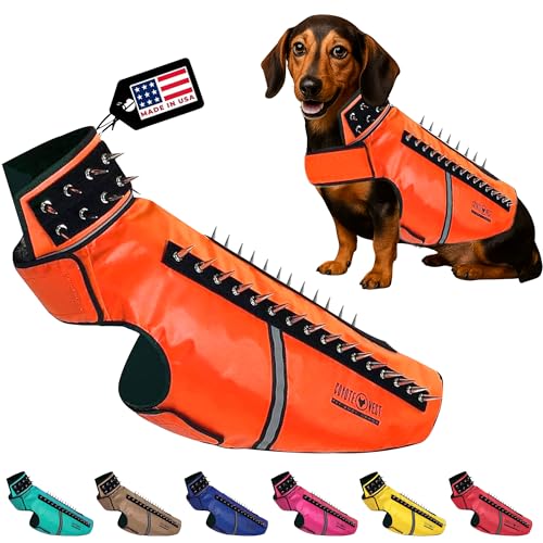 CoyoteVest SpikeVest Dog Harness Vest for Small Dogs, Reflective Dog