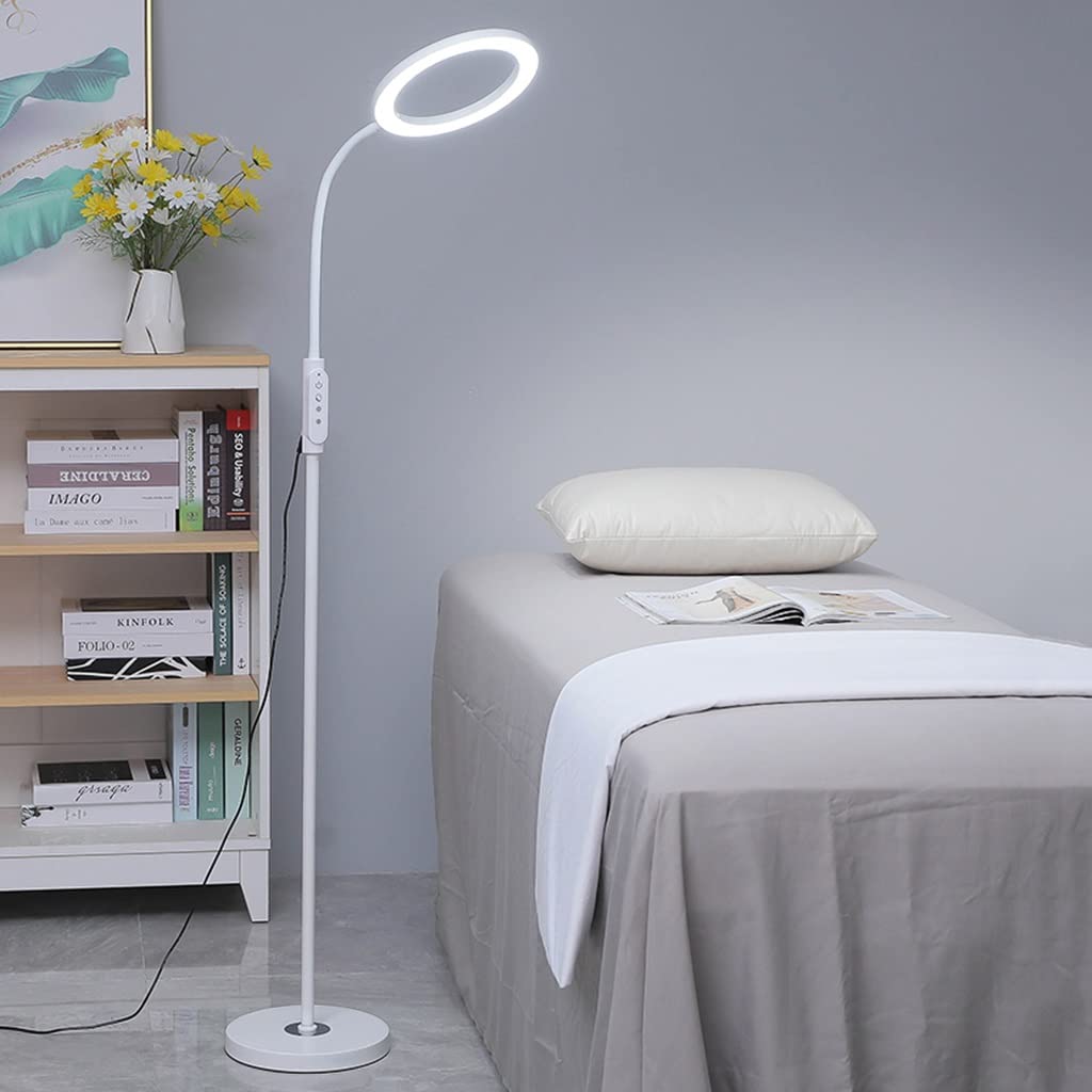 Lampe de sol LED flexible blanche avec variateur d'intensité - 8