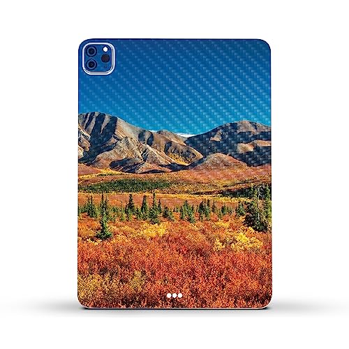 Image of MightySkins Carbon Fiber Skin Compatible with Apple iPad Pro 11 inch M2 4th Gen (2022) Full Wrap Kit - Denali Dreams | Protective, Durable Textured Carbon Fiber Finish | Easy to Apply | Made in The USA