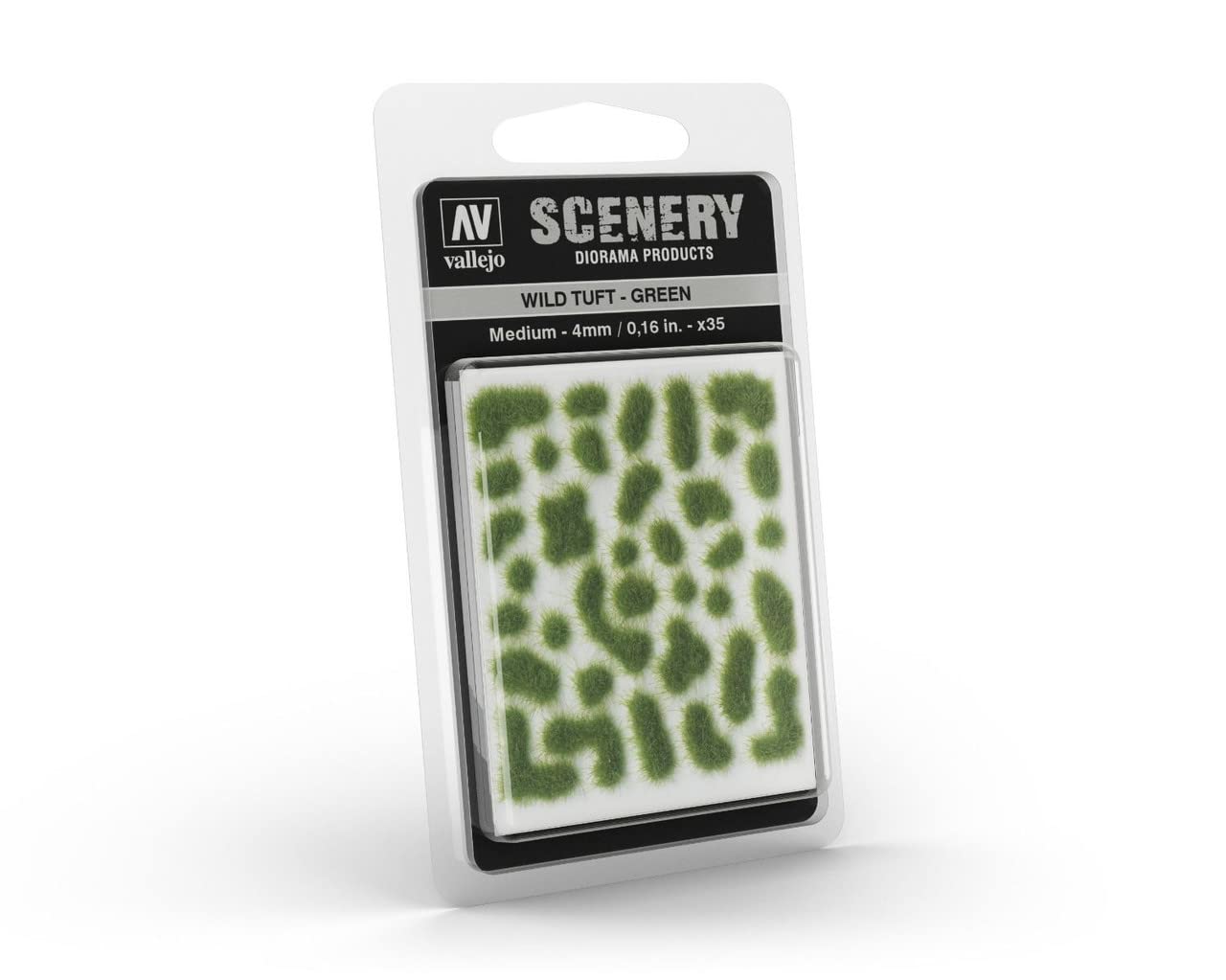 AV Vallejo Scenery - Wild Tuft - Green, Medium: 4mm