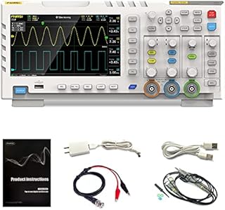 2 Channel Oscilloscope ADS1014D, 2in1 Oscilloscope and Signal Generator, 100MHz, Built-in 1GB Storage Space, ANA-Log Bandwidth, 1GSA/S Sampling Rate Intelligent Anti-Burn