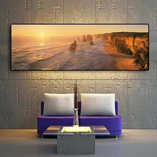 Couchers de soleil naturel mer tableau zen pour chambre