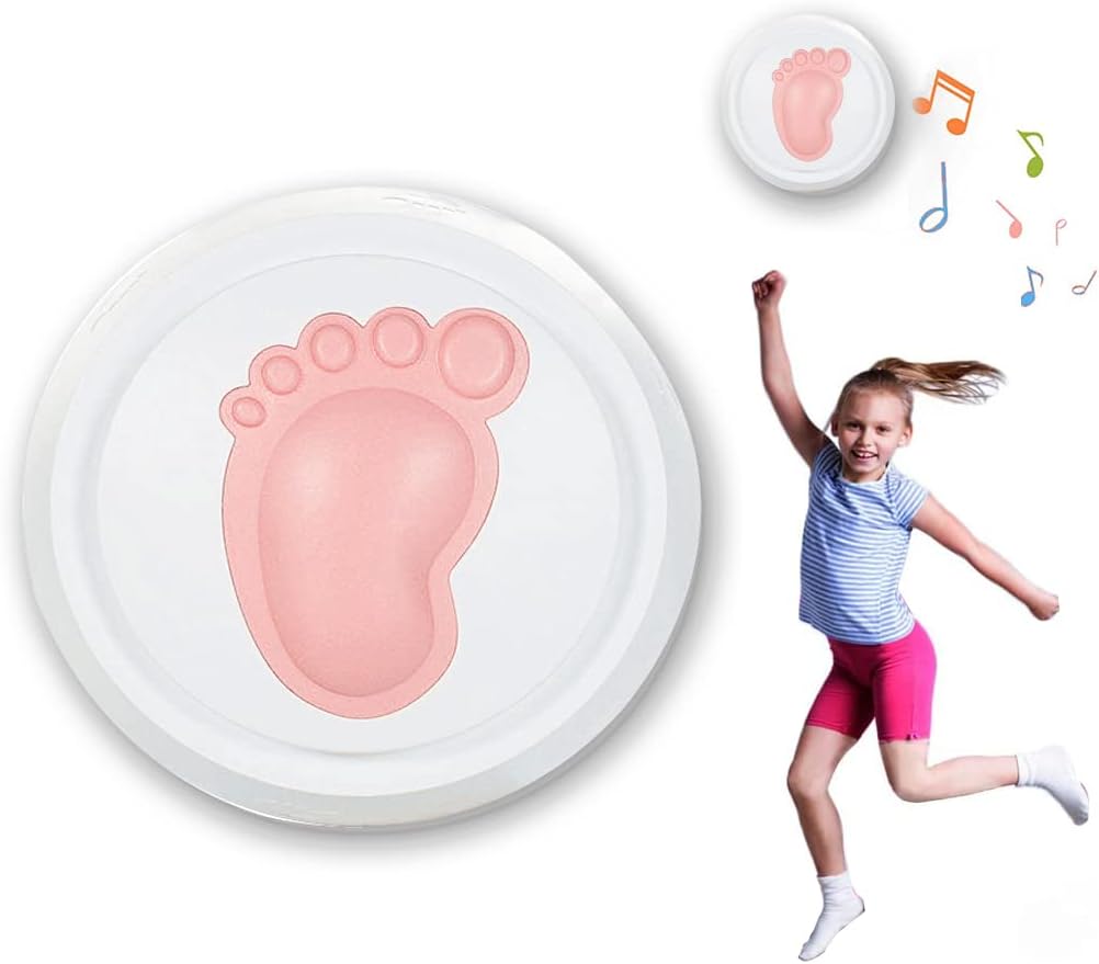 2022 Kids High Jump Sports, Jumping Exercise Training Toys, Electric Jump and Touch Counter(Pink)