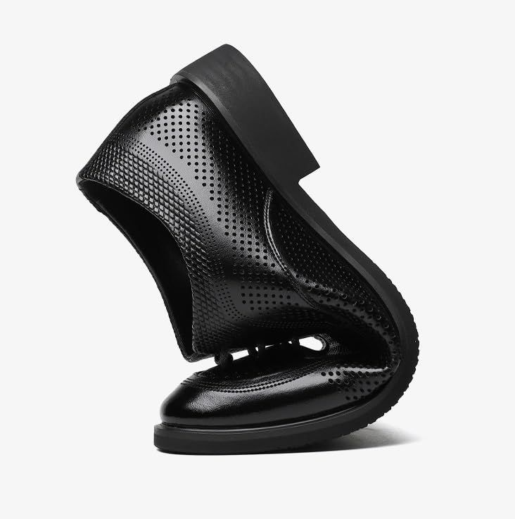 Men's Classic Oxford Shoes Mens Leather Lace-up Casual Business Formal Dress Shoes Derby Shoes for Men(9)4