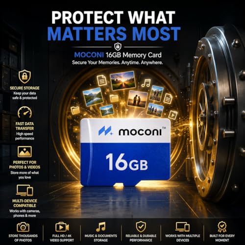 Image of 16GB Memory Card Grade A1 Class 10, Up to 30 Mbps Reading & 60 Mbps Writing Speed with High Performance of Data Transfer (16, GB)