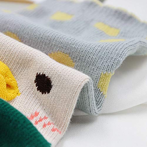 Hellomamma Women's Toe Sock Cute Cat Dog Ankle Sock Cotton Athletic Running Five Finger Socks for Girls3