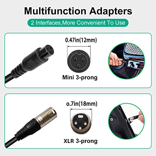 Nvmw 24V 2A(48W) Xlr Electric Scooter Battery Charger For Go-Go Elite Traveller Plus Hd Us, Ezip Mountain Trailz, Jazzy Power Chair Charger, Pride Mobility, Sc40E/Sc44E S300 S350 S400 S500 #TOP5