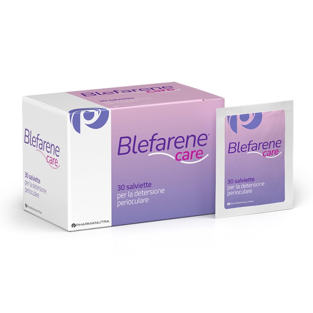 Pharmanutra Blefarene CARE Salviette monouso in cotone per igiene occhi e ciglia con camomilla 20 unità