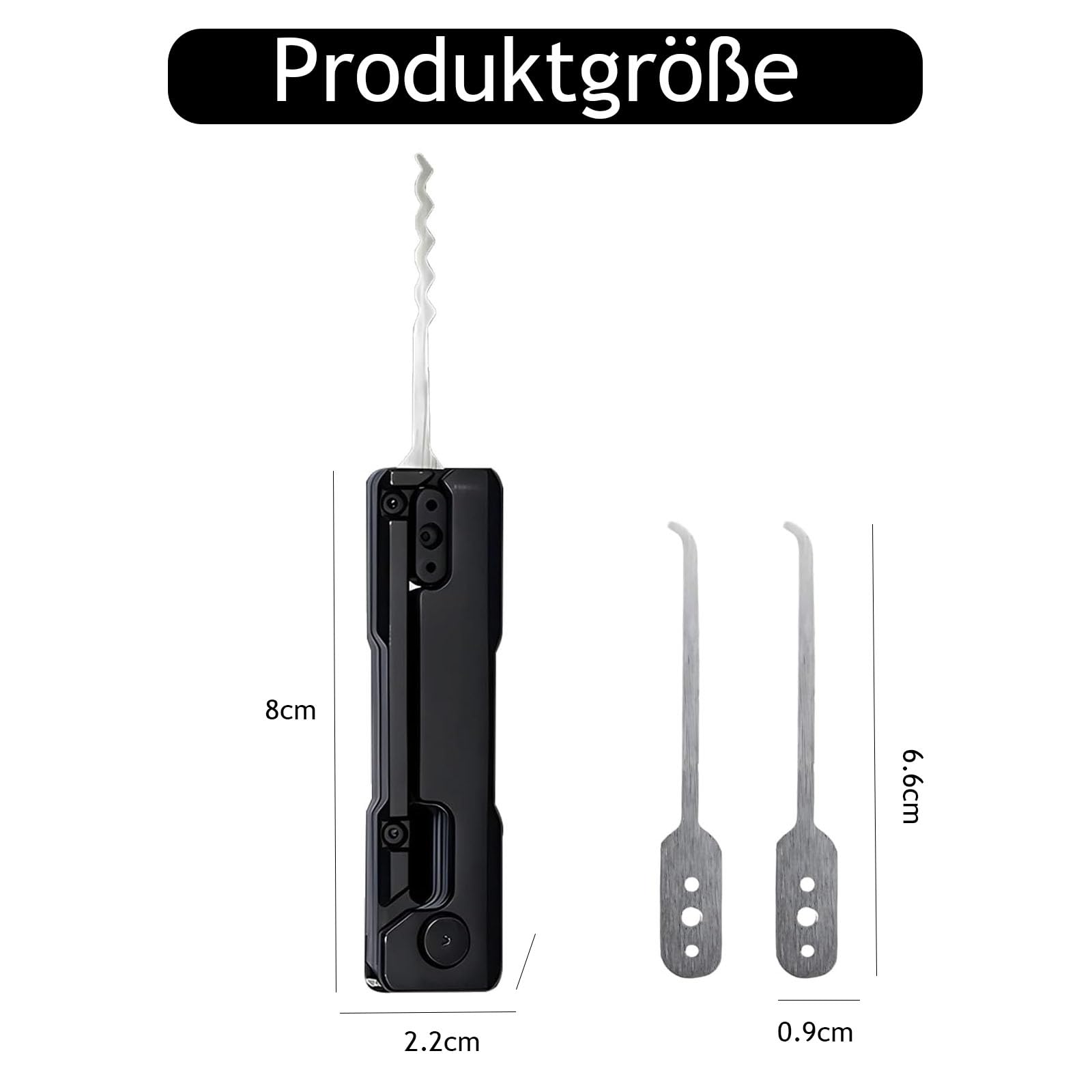 Lock Picking Tool Set, Professional Lockpicking Set, Kompaktes und tragbares Design, Ideal für Schule Gym Schließfach, Werkzeugkasten, Hasp Lagerung, Ideal für Schlosser Enthusiasten und Anfänger