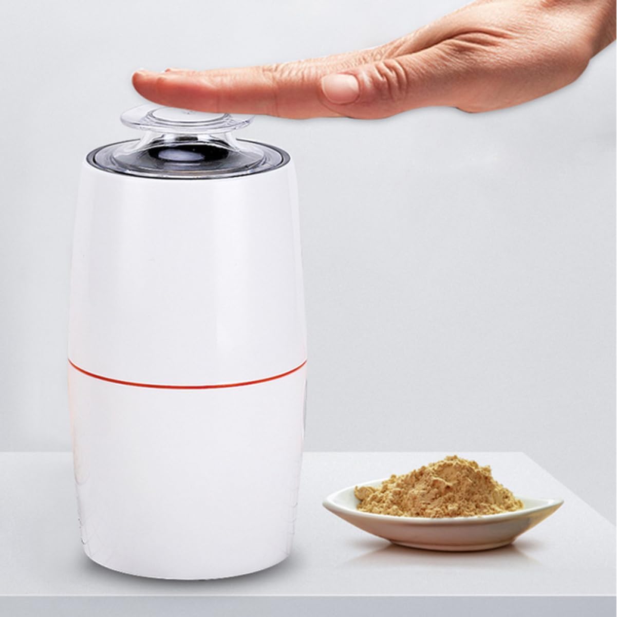 Electric Coffee Grinder for Home Use Multi-Function Grain Mill 304 Stainless Steel Adjustable Coarseness Capacity for Coffee Beans and Grains