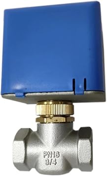3/4" Motorized Electric Stainless Steel Globe Valves 2 Wire AC220V Two Way Stop Shut-off Valve