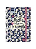 Agenda en español con anualidad bilingüe: español e inglés; con información de los festivos de españa