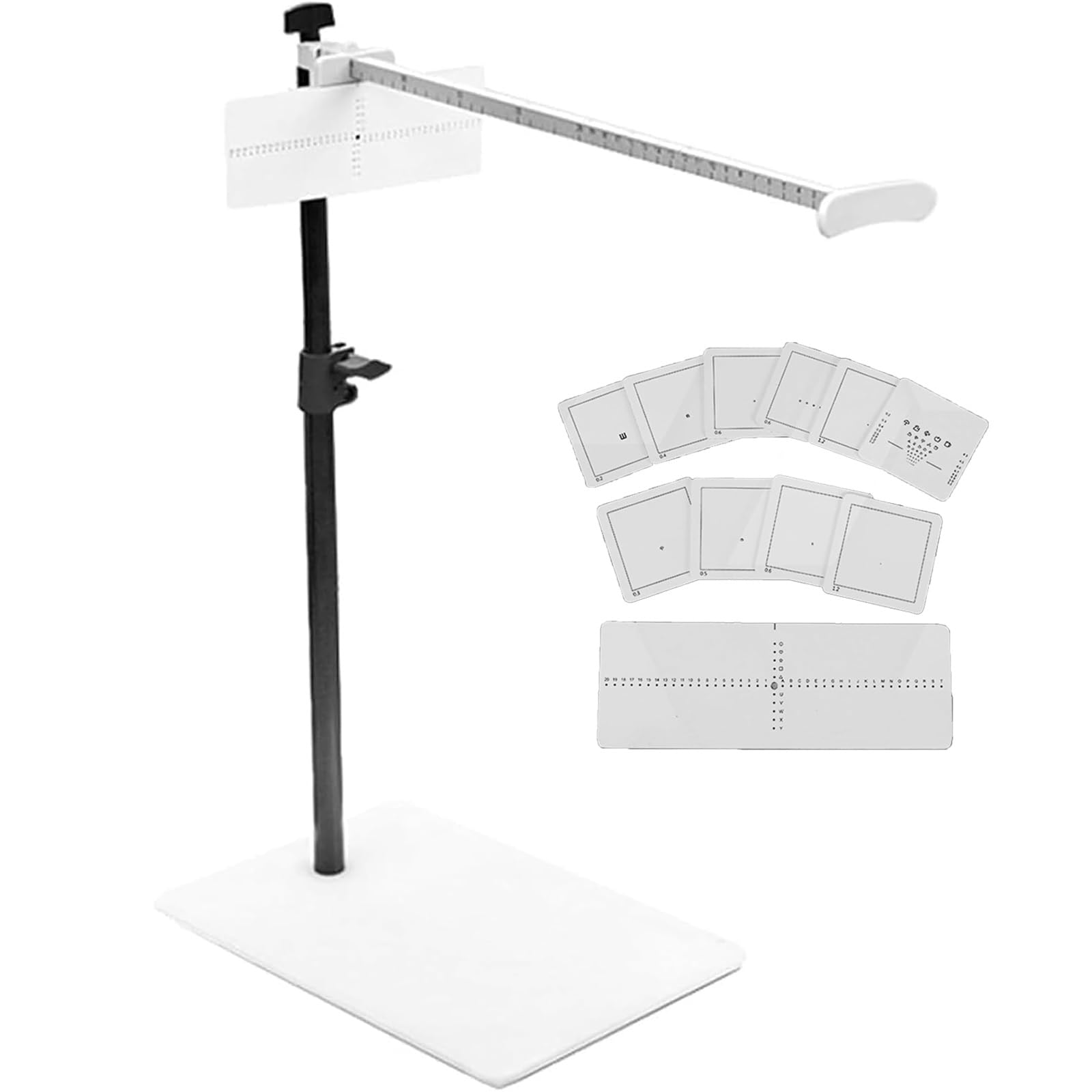 Règle de détection visuelle examen ophtalmologique hauteur 370-610mm 11 cartes