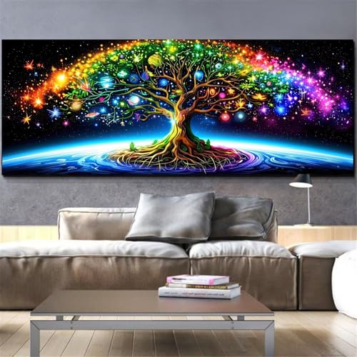 Broderie Diamant Kit Complet Arbre 100x200cm Idée Cadeau Loisirs Créatifs Adultes Mefooge L424