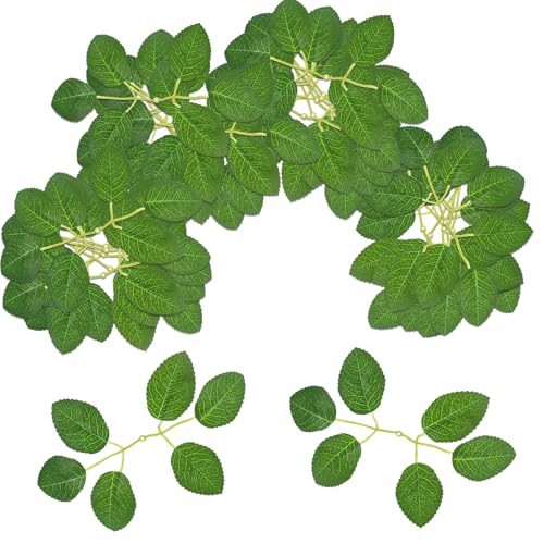 Künstliche Blätter Deko Für DIY Gefälschtes Grünes Blätters Grüne Bastelblätter Gemischte Blätter Blätters Künstlich für Party Hochzeit Garten Weihnachten Dekoration Hochzeitssträuße