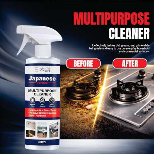 Image of Japanese Multipurpose Cleaner Oxalic Stain Removal Spray for Tiles, Sink, Bathroom, Floors & Hard Surfaces, Easy-to-Use Spray Bottle for Household Surface Cleaning 300ml